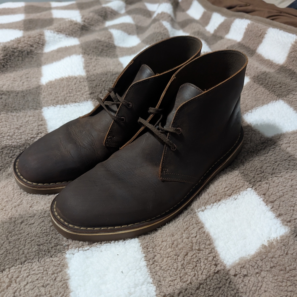 Clarks Dark Brown Chukka Boots
